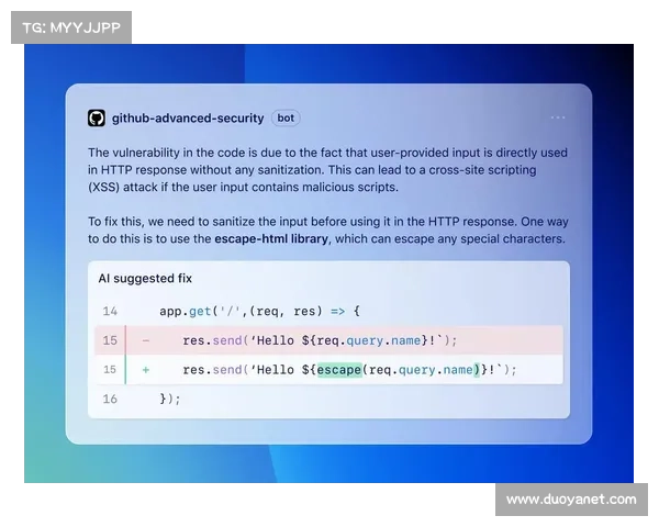 由新 GitHub AI 工具启用的自动化代码漏洞修复 媒体 由新 GitHub AI 工具启用的自动化代码漏洞修复 媒体